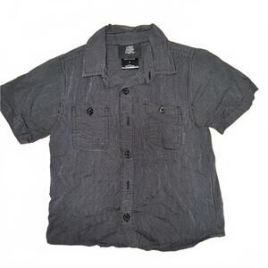 Mick Mack Grey Button Down Size 4T